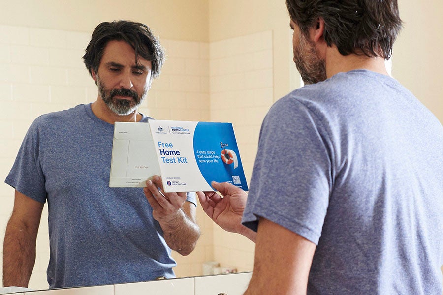 Reorder your free home bowel screening test kit Cancer Council